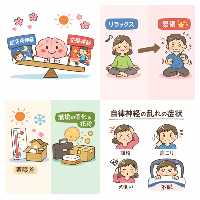 春の自律神経の乱れ鶴橋こころ整体整骨院